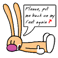 Please, put me on my feet again.